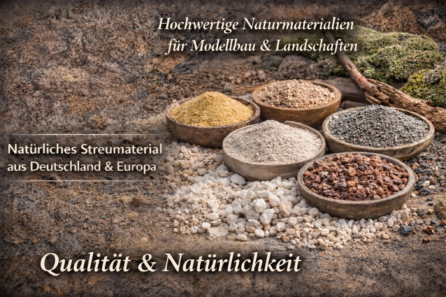 Für unsere mineralischen und natürlichen Streumaterialien arbeiten wir mit dem deutschen Unternehmen Schicker Mineral zusammen.