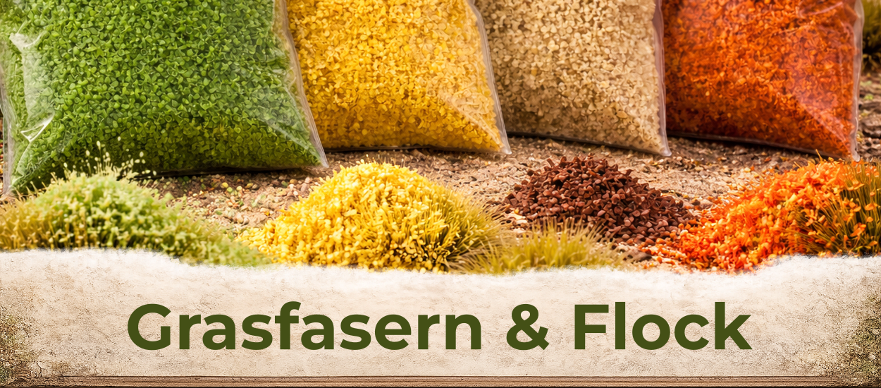 Grasfasern & Flock im Diorama – realistische Anwendung für Modellbau und Tabletop