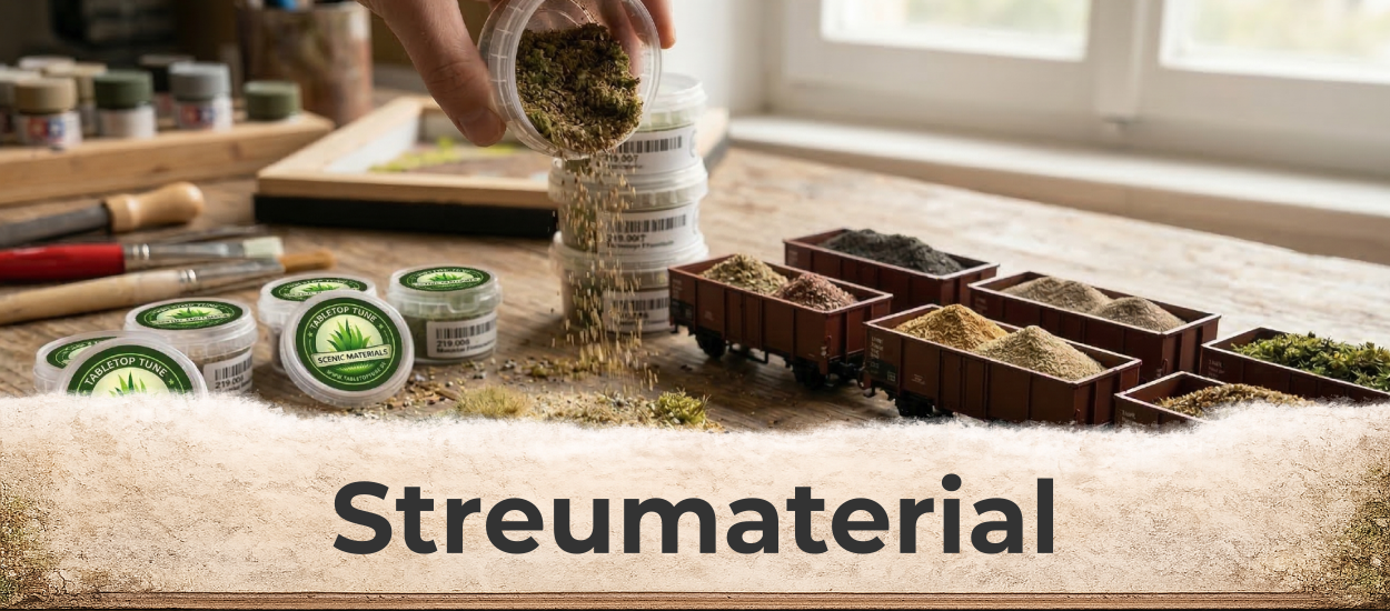 Streumaterial im Diorama – realistische Anwendung für Modellbau und Tabletop