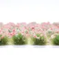Preview: Grasbüschel 10 mm - Wildmohn - für Diorama -Modelleisenbahn - Tabletop Gelände – realistische Miniaturvegetation