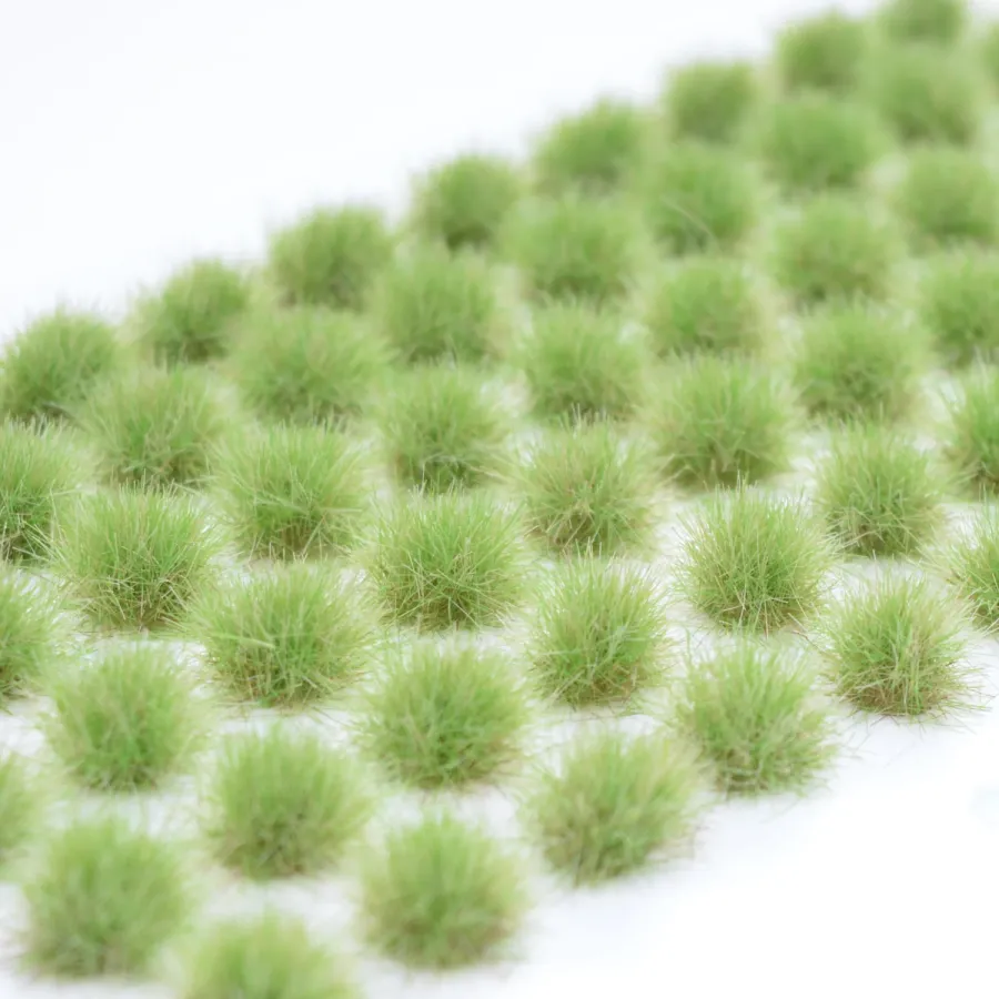 Grasbüschel 10 mm - Weideland - für Diorama -Modelleisenbahn - Tabletop Gelände – realistische Miniatur Vegetation