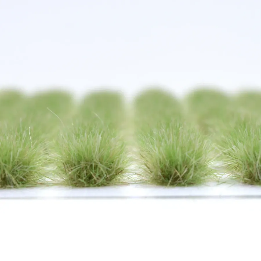 Preview: Grasbüschel 10 mm - Weideland - für Diorama -Modelleisenbahn - Tabletop Gelände – realistische Miniatur Vegetation