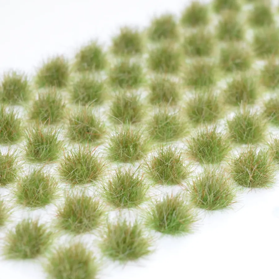 Grasbüschel 10 mm - Naturwiese - für Diorama -Modelleisenbahn - Tabletop Gelände – realistische Miniaturvegetation