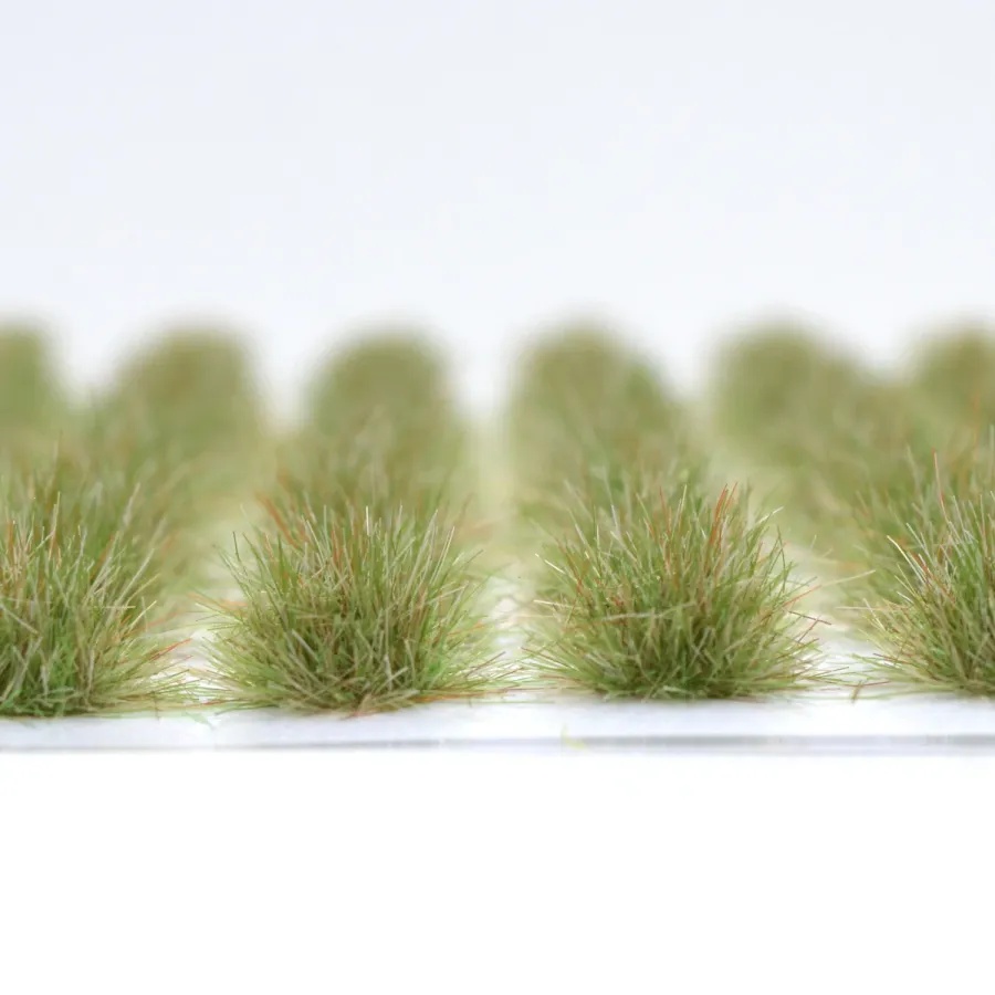 Preview: Grasbüschel 10 mm - Naturwiese - für Diorama -Modelleisenbahn - Tabletop Gelände – realistische Miniaturvegetation