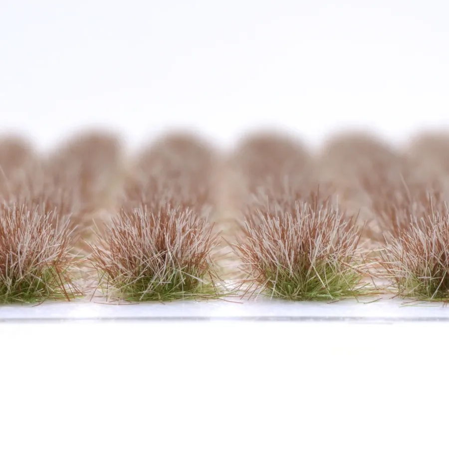 Preview: Grasbüschel 10 mm - Steppenrasen - für Diorama -Modelleisenbahn - Tabletop Gelände – realistische Miniaturvegetation