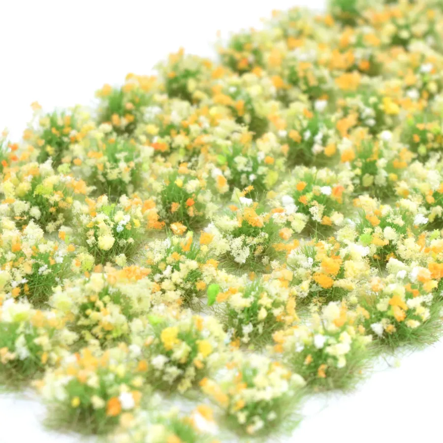 Grasbüschel 10 mm - Frühlingshain - für Diorama -Modelleisenbahn - Tabletop Gelände – realistische Miniaturvegetation