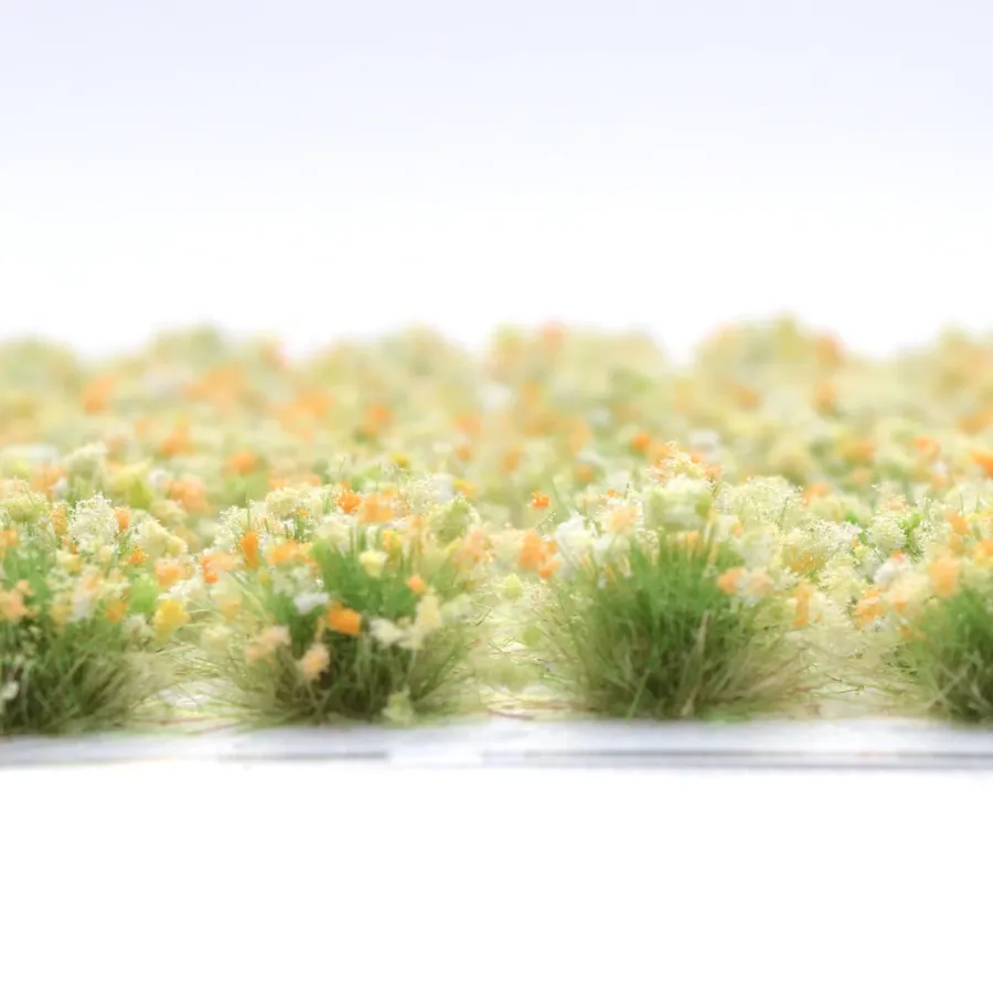 Preview: Grasbüschel 10 mm - Frühlingshain - für Diorama -Modelleisenbahn - Tabletop Gelände – realistische Miniaturvegetation