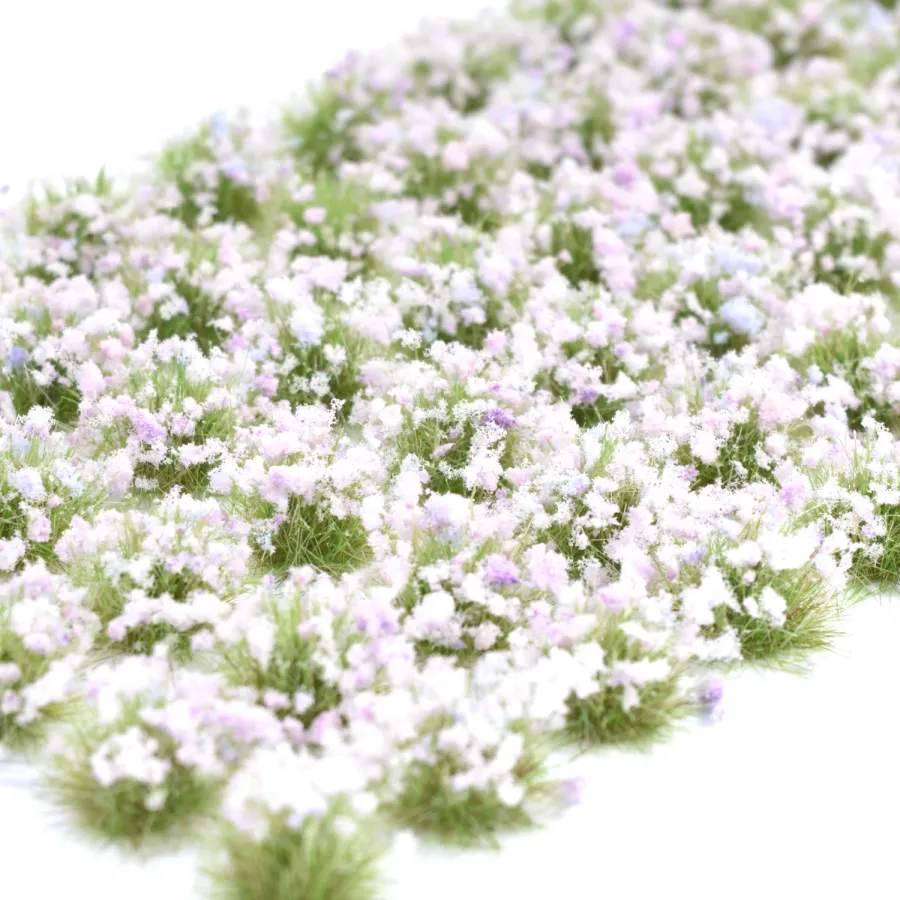 Grasbüschel 10 mm - Lavendelduft - für Diorama -Modelleisenbahn - Tabletop Gelände – realistische Miniaturvegetation