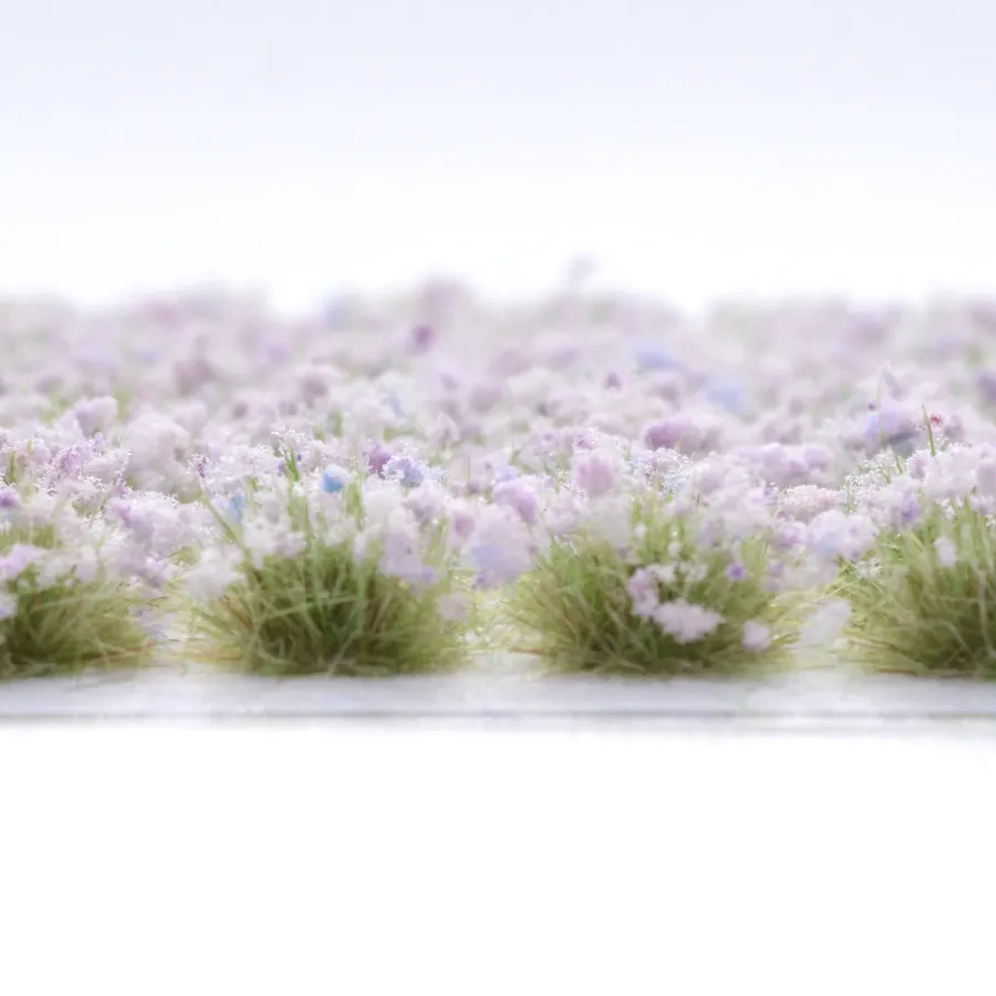 Preview: Grasbüschel 10 mm - Lavendelduft - für Diorama -Modelleisenbahn - Tabletop Gelände – realistische Miniaturvegetation