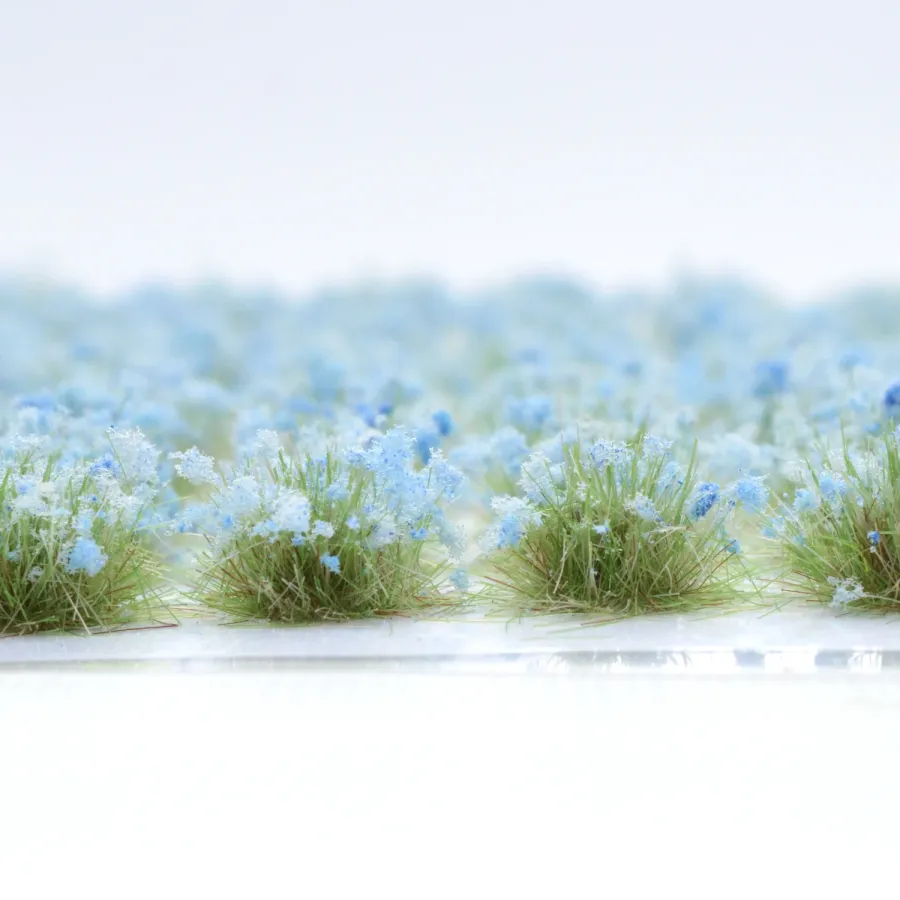 Preview: Grasbüschel 10 mm - Glockenklang - für Diorama -Modelleisenbahn - Tabletop Gelände – realistische Miniaturvegetation