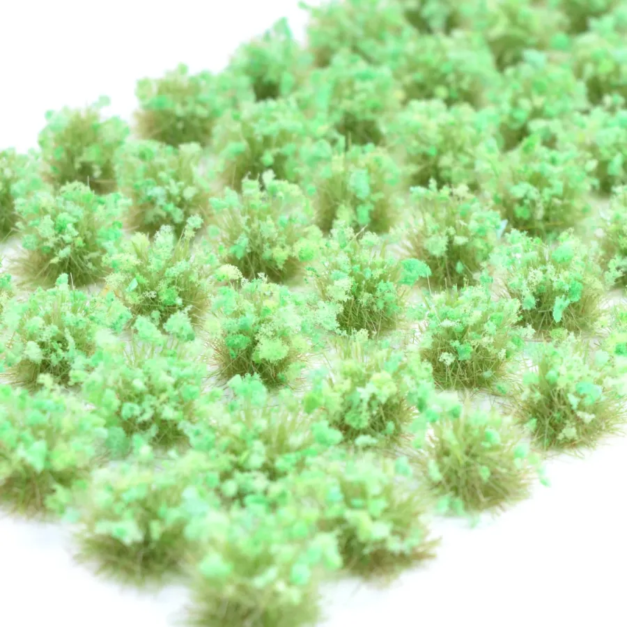 Grasbüschel 10 mm - Saftgrün - für Diorama -Modelleisenbahn - Tabletop Gelände – realistische Miniaturvegetation