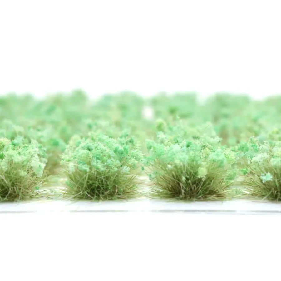 Preview: Grasbüschel 10 mm - Saftgrün - für Diorama -Modelleisenbahn - Tabletop Gelände – realistische Miniaturvegetation