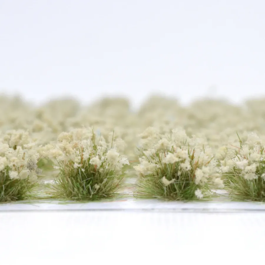 Preview: Grasbüschel 10 mm - Olivenblüte - für Diorama -Modelleisenbahn - Tabletop Gelände – realistische Miniaturvegetation