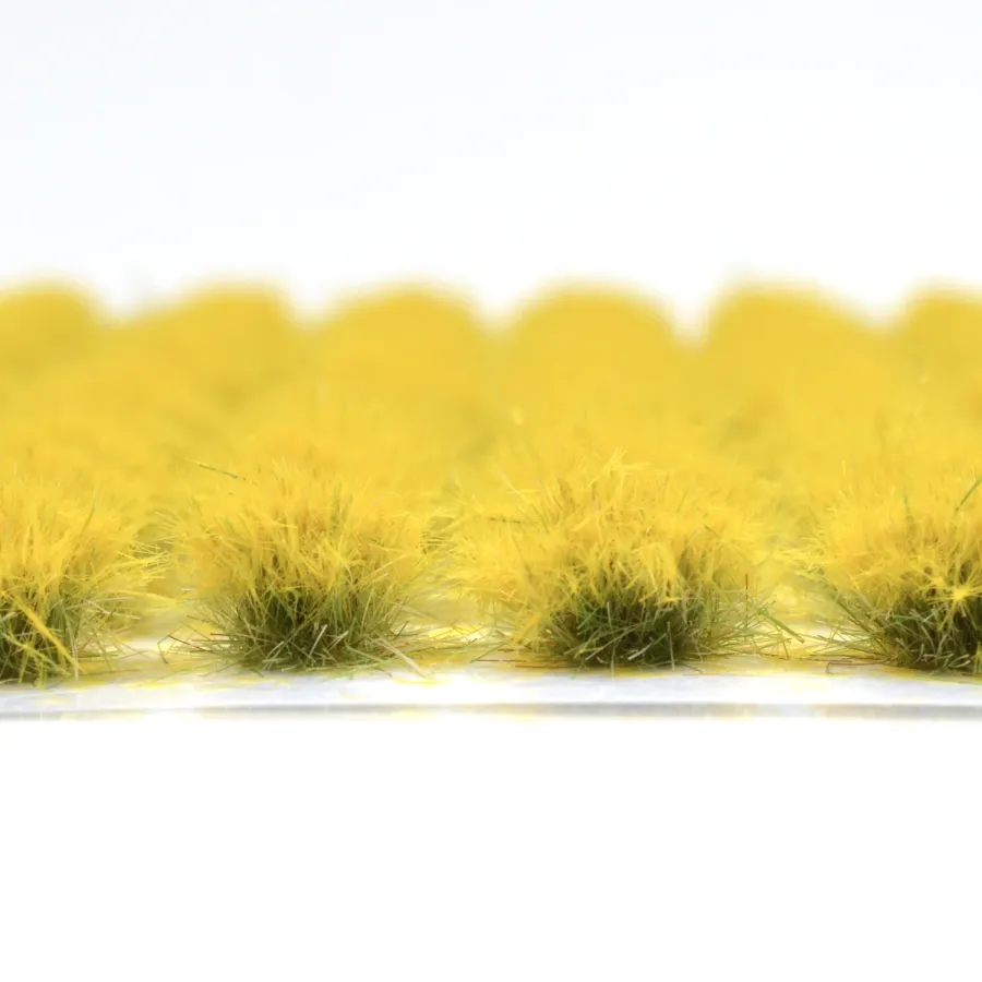 Preview: Hohe Wildgrasbüschel 12 mm – Zitronengras - natürliche hohe Vegetation für Diorama und Tabletop Landschaften