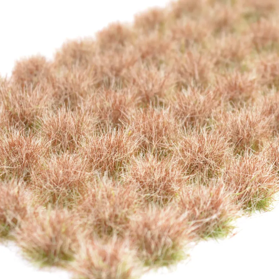 Hohe Wildgrasbüschel 12 mm – Dunkelstroh - natürliche hohe Vegetation für Diorama und Tabletop Landschaften