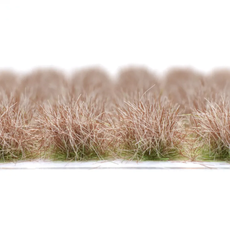 Preview: Hohe Wildgrasbüschel 12 mm – Dunkelstroh - natürliche hohe Vegetation für Diorama und Tabletop Landschaften