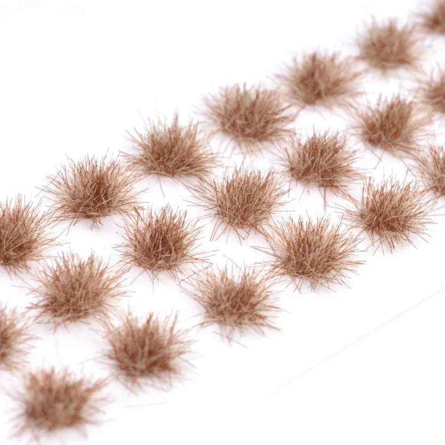 Klassische Grasbüschel 4–6 mm - Steppenrasen - realistische Standard-Vegetation für Modellbau und Tabletop Gelände