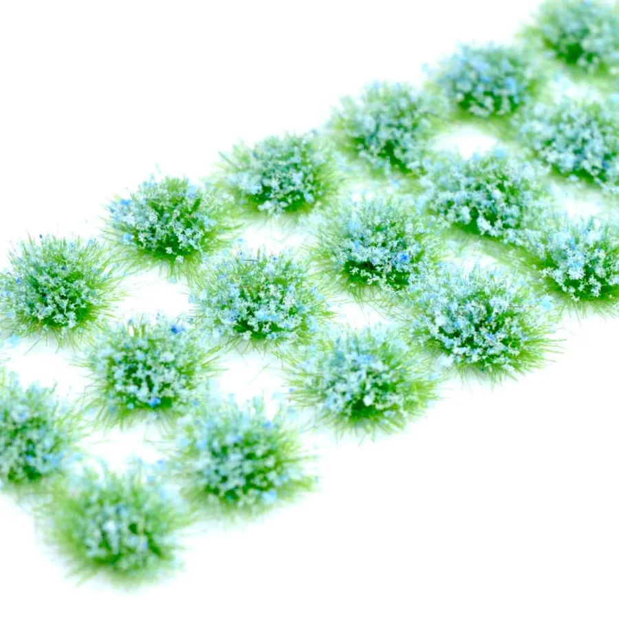 Klassische Grasbüschel 4–6 mm - Himmelblüte - realistische Standard-Vegetation für Modellbau und Tabletop Gelände