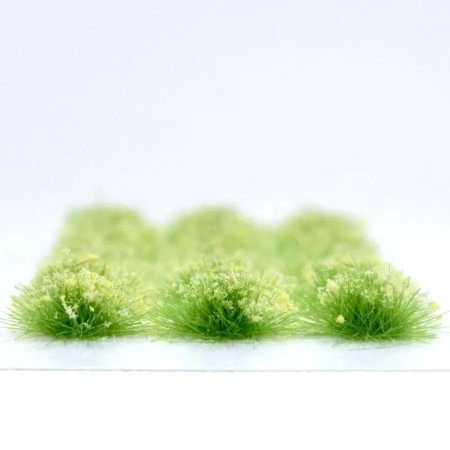 Preview: Klassische Grasbüschel 4–6 mm - Zitronenflor - realistische Standard-Vegetation für Modellbau und Tabletop Gelände