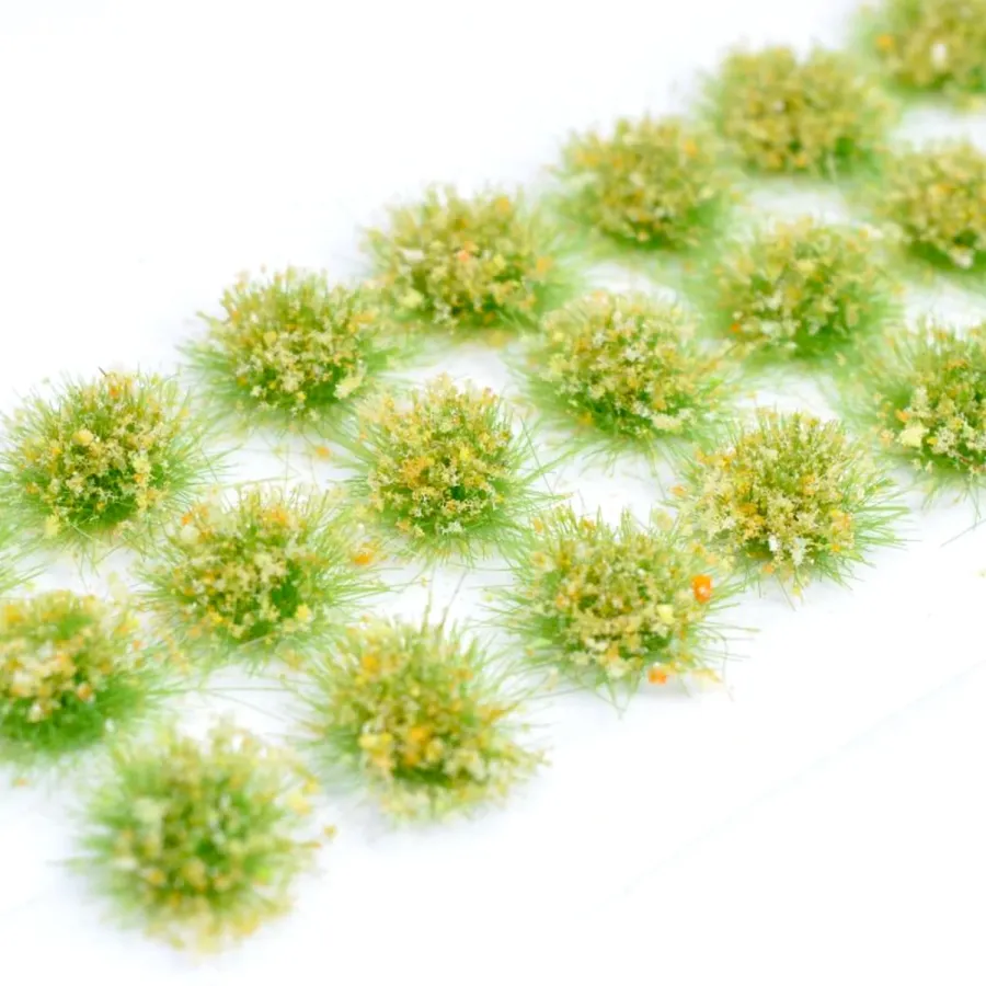 Klassische Grasbüschel 4–6 mm - Frühlingsflor - realistische Standard-Vegetation für Modellbau und Tabletop Gelände