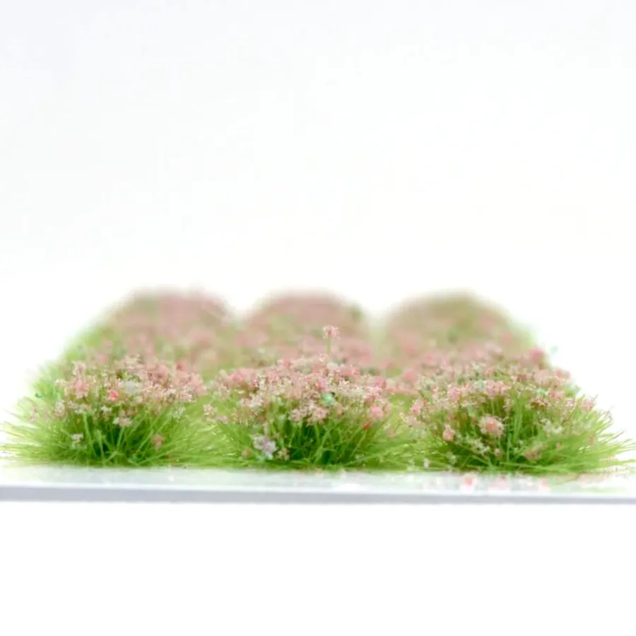 Preview: Klassische Grasbüschel 4–6 mm - Wildmohn - realistische Standard-Vegetation für Modellbau und Tabletop Gelände