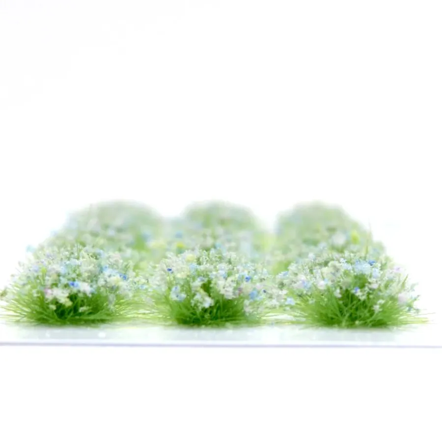 Preview: Klassische Grasbüschel 4–6 mm - Krokusfeld - realistische Standard-Vegetation für Modellbau und Tabletop Gelände