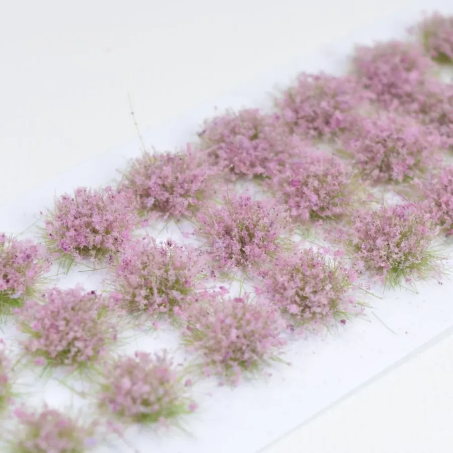 Klassische Grasbüschel 4–6 mm - Bordeauxflor - realistische Standard-Vegetation für Modellbau und Tabletop Gelände