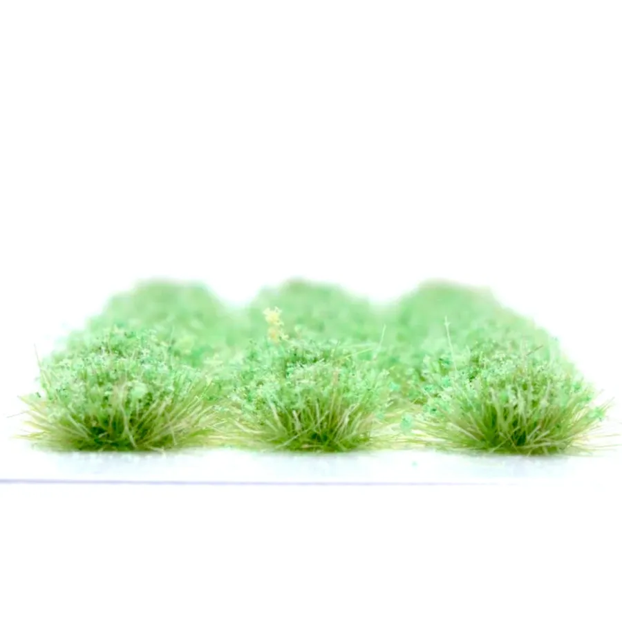 Preview: Klassische Grasbüschel 4–6 mm - Laubgrün - realistische Standard-Vegetation für Modellbau und Tabletop Gelände