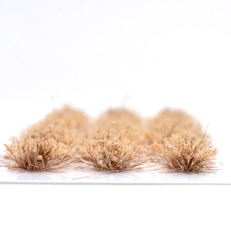 Preview: Klassische Grasbüschel 4–6 mm - Sandsteppe - realistische Standard-Vegetation für Modellbau und Tabletop Gelände