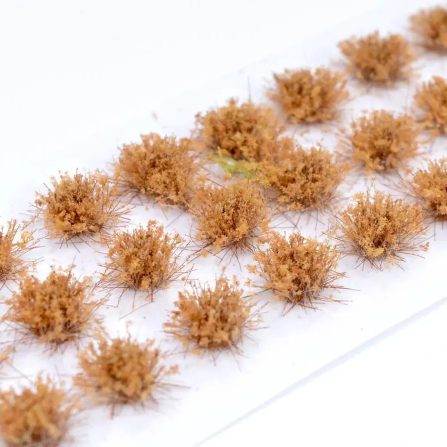 Klassische Grasbüschel 4–6 mm - Herbstgold - realistische Standard-Vegetation für Modellbau und Tabletop Gelände