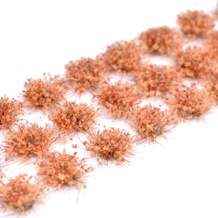 Klassische Grasbüschel 4–6 mm - Oxidrot - realistische Standard-Vegetation für Modellbau und Tabletop Gelände