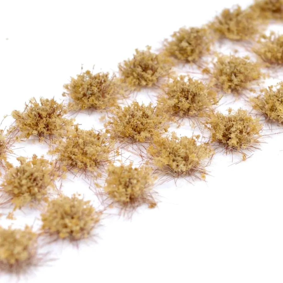 Klassische Grasbüschel 4–6 mm - Sepiafeld - realistische Standard-Vegetation für Modellbau und Tabletop Gelände