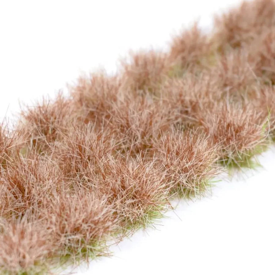 Hohe Wildgrasbüschel 12 mm –Stroh dunkel - natürliche hohe Vegetation für Diorama und Tabletop Landschaften