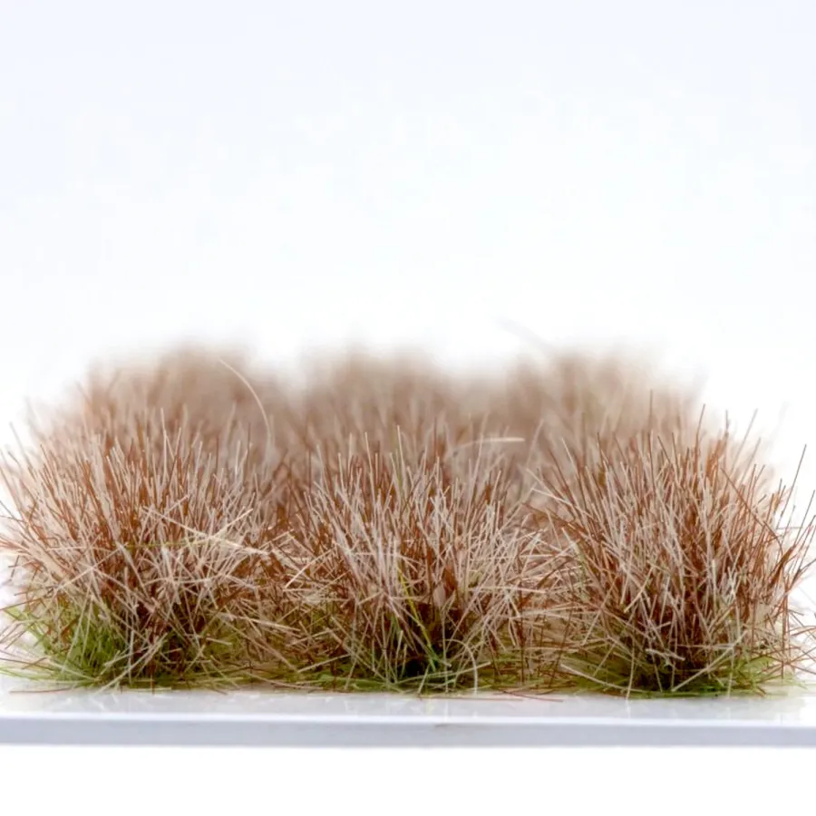 Preview: Hohe Wildgrasbüschel 12 mm –Stroh dunkel - natürliche hohe Vegetation für Diorama und Tabletop Landschaften