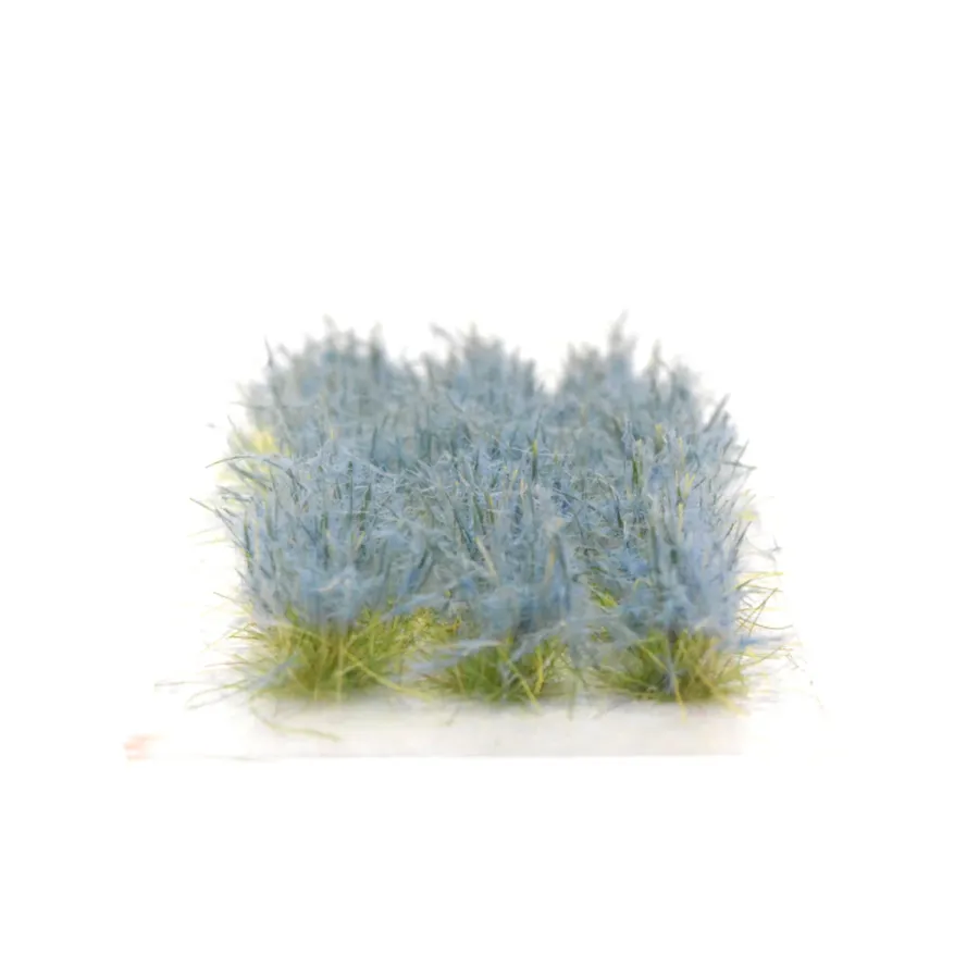 Preview: Hohe Wildgrasbüschel 12 mm – Tiefblau - natürliche hohe Vegetation für Diorama und Tabletop Landschaften