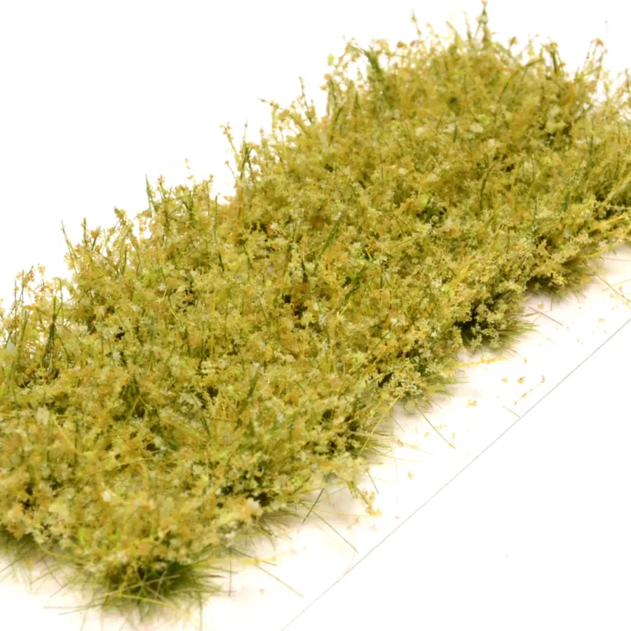 Hohe Wildgrasbüschel 12 mm – Helles Kraut - natürliche hohe Vegetation für Diorama und Tabletop Landschaften