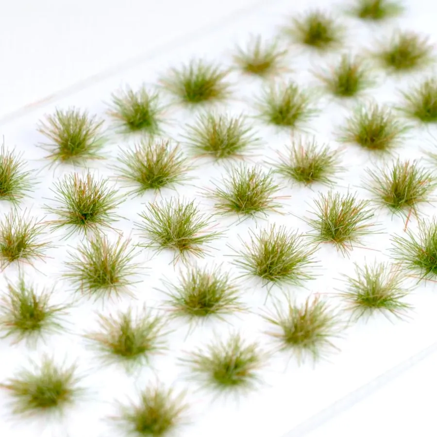Feine Grasbüschel 2–4 mm – Wildgras No.4 - niedrige Miniatur Vegetation für Diorama, Tabletop und Modelleisenbahn