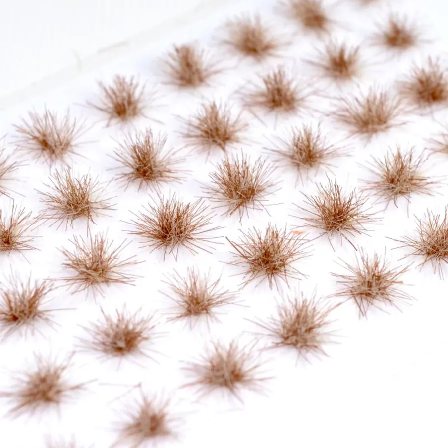 Feine Grasbüschel 2–4 mm – Wildgras No.8 - niedrige Miniatur Vegetation für Diorama, Tabletop und Modelleisenbahn