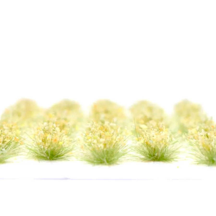 Preview: Feine Grasbüschel 2–4 mm - Frühlingsflor - niedrige Miniatur Vegetation für Diorama, Tabletop und Modelleisenbahn