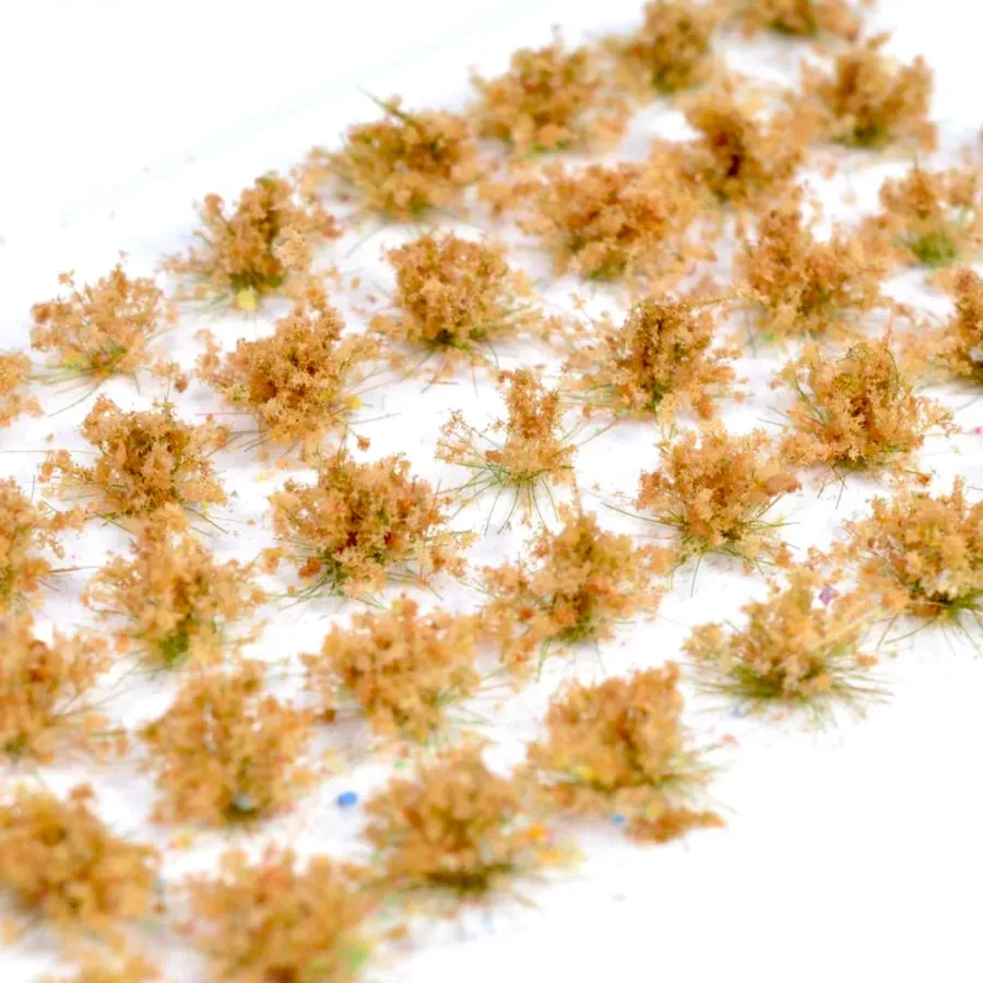 Feine Grasbüschel 2–4 mm - Waldboden - niedrige Miniatur Vegetation für Diorama, Tabletop und Modelleisenbahn