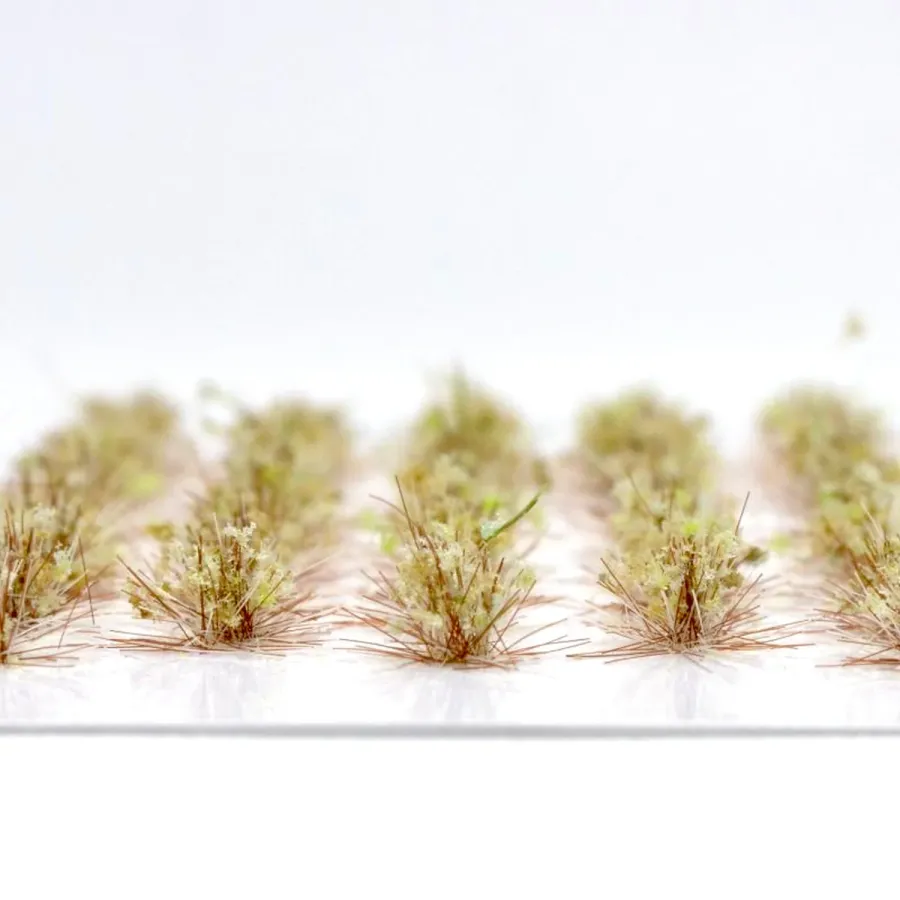 Preview: Feine Grasbüschel 2–4 mm - Herbstglanz - niedrige Miniatur Vegetation für Diorama, Tabletop und Modelleisenbahn