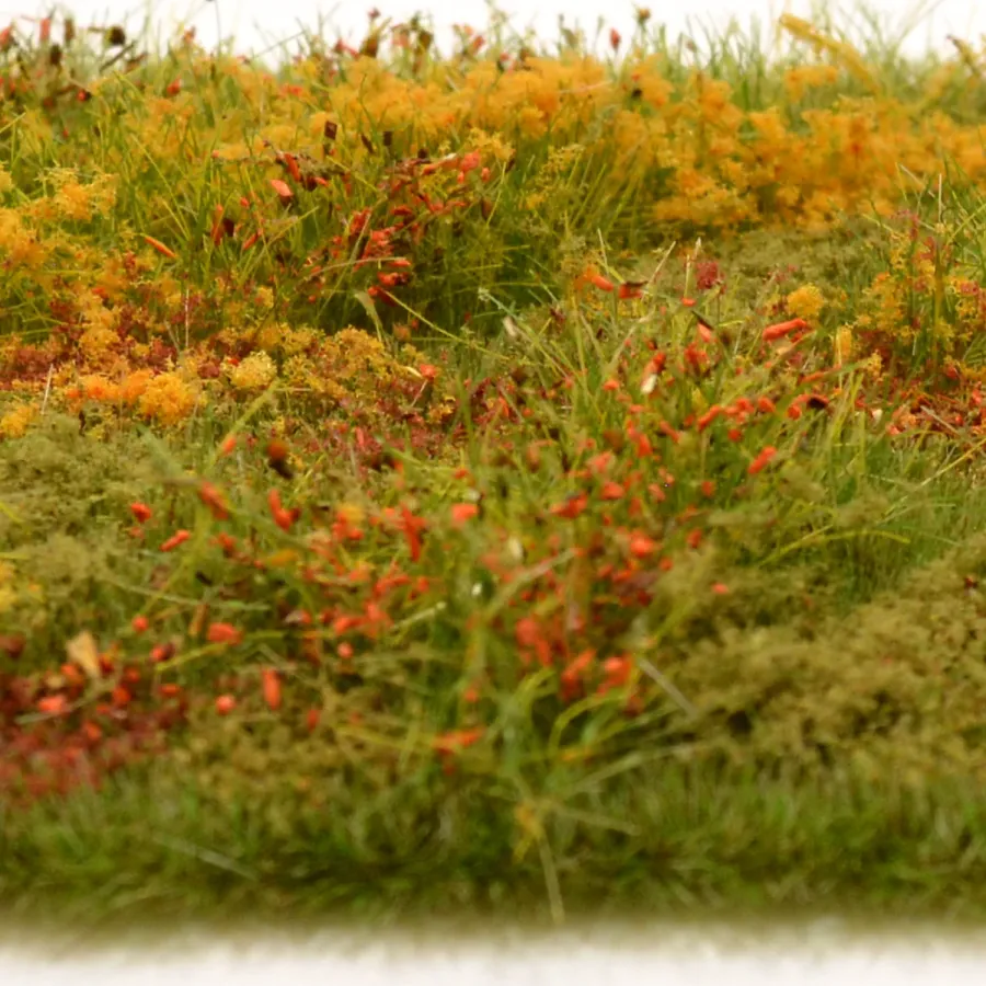 Preview: Busch- und Strauchgras ab 12 mm – Grasmatte - Herbstfeld - für realistische Diorama- und Modellbau-Szenen