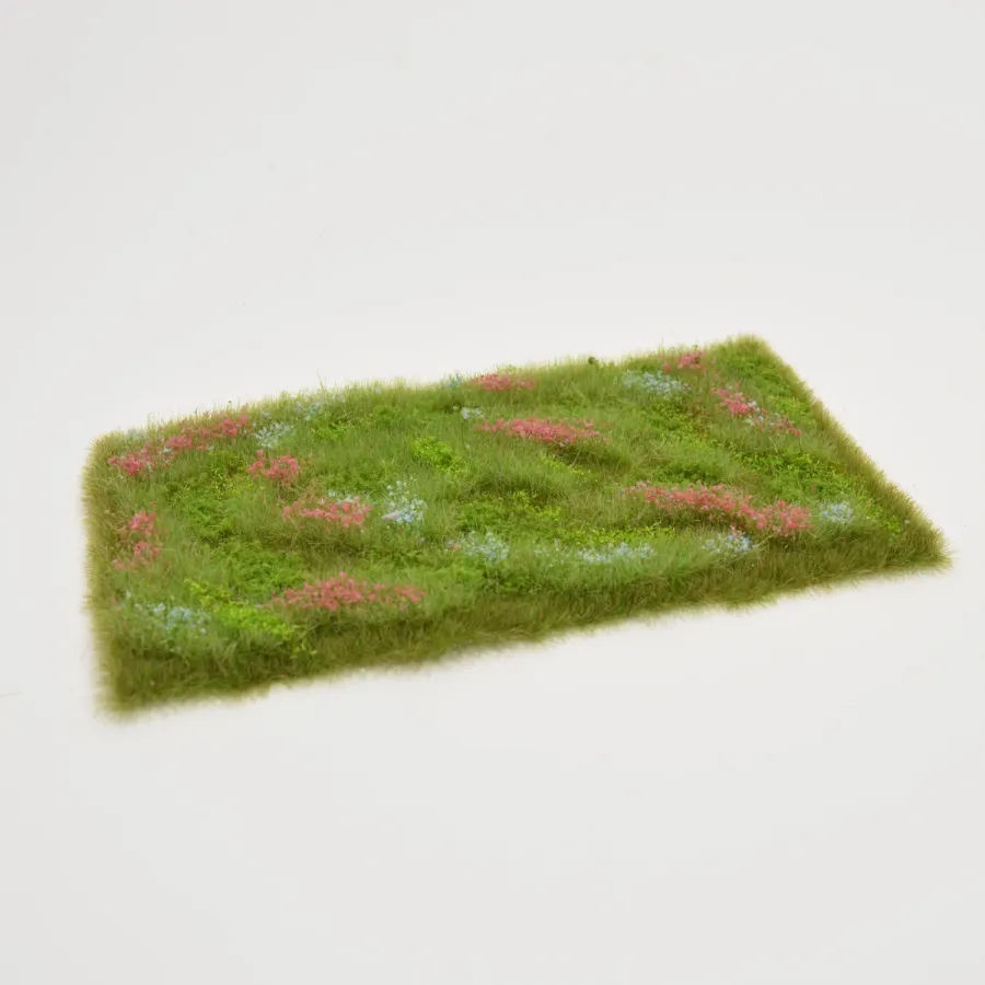 Busch- und Strauchgras ab 12 mm – Grasmatte - Blütenfeld - für realistische Diorama- und Modellbau-Szenen