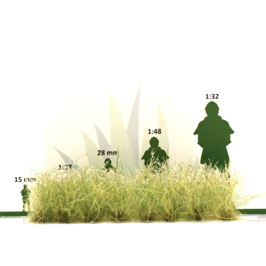 Preview: Busch- und Strauchgras ab 12 mm – Buschgras - Feldrand - für realistische Diorama- und Modellbau-Szenen