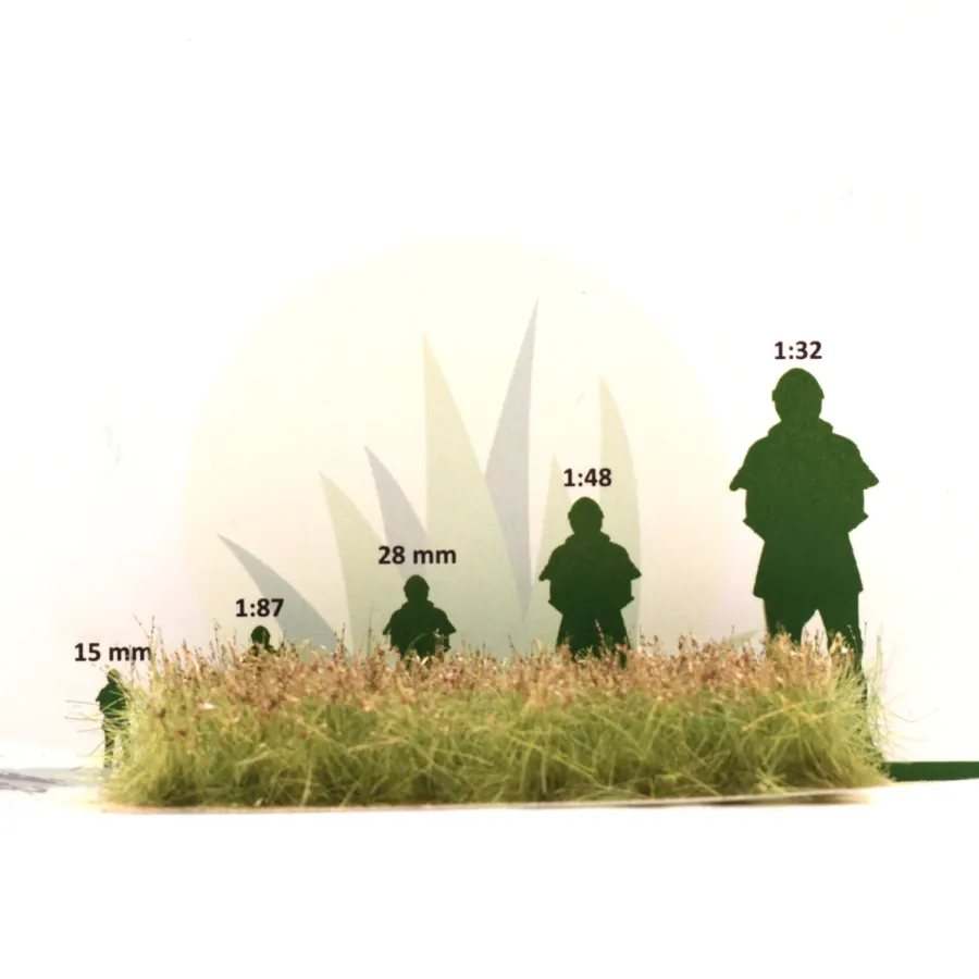 Preview: Busch- und Strauchgras ab 12 mm – Buschgras - Erdton - für realistische Diorama- und Modellbau-Szenen