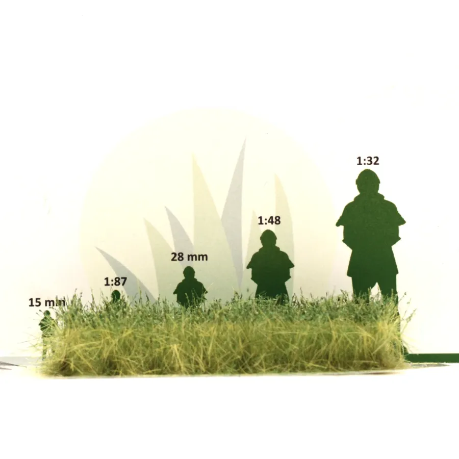 Preview: Busch- und Strauchgras ab 12 mm – Buschgras - Tiefgrün - für realistische Diorama- und Modellbau-Szenen
