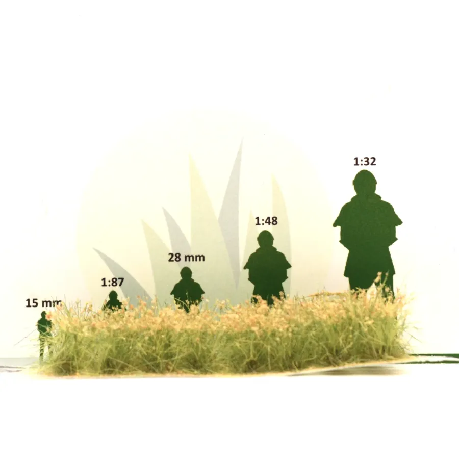 Preview: Busch- und Strauchgras ab 12 mm – Buschgras - Braunerde - für realistische Diorama- und Modellbau-Szenen