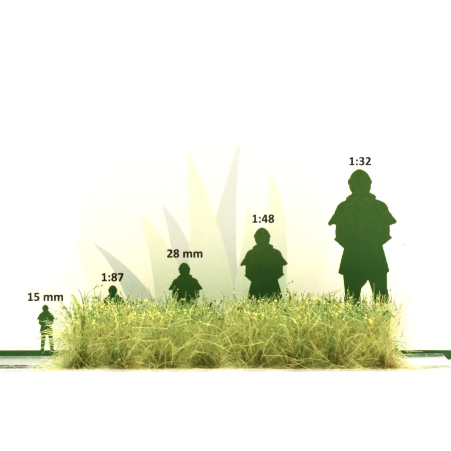 Preview: Busch- und Strauchgras ab 12 mm – Buschgras - Ufergrün - für realistische Diorama- und Modellbau-Szenen