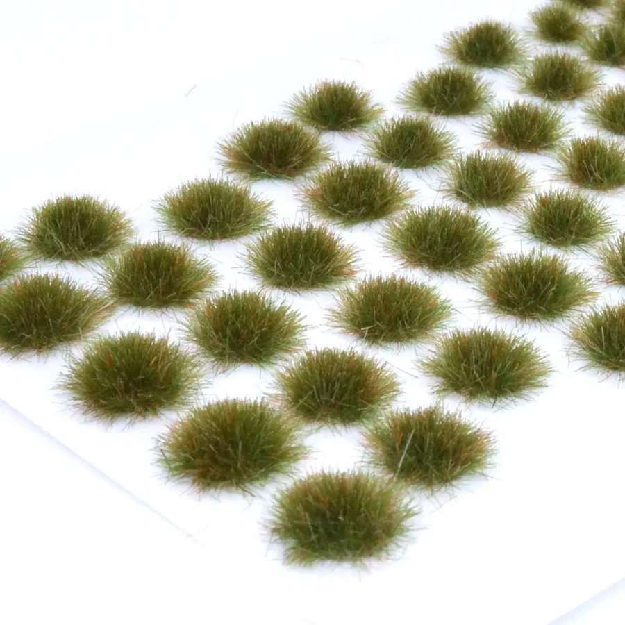Wildgras Wiesenrand 6 mm – handgefertigte Grasbüschel für Diorama, Tabletop und Modelleisenbahn