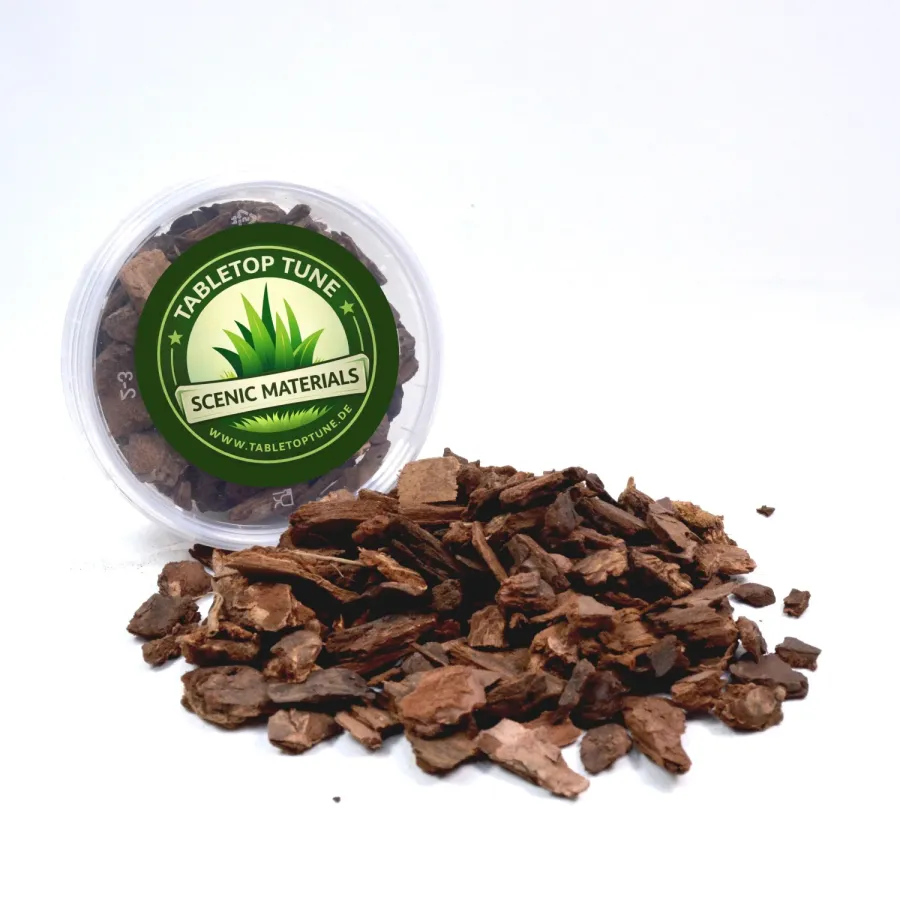 Bodengestaltung Materialien – Pinienrinde - realistischer Untergrund für Diorama, Tabletop und Modelleisenbahn